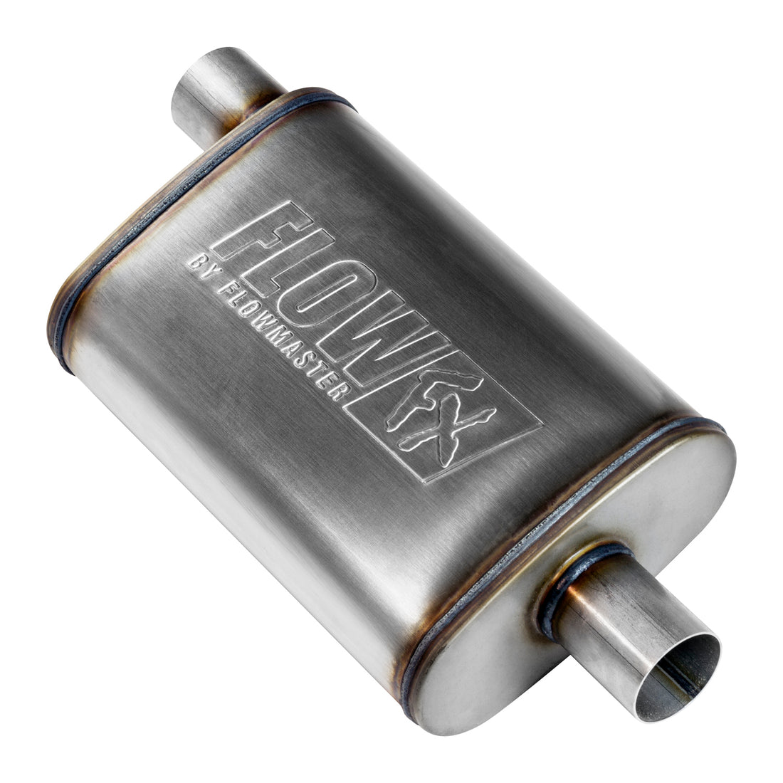 Flowmaster 71225 - Flow Fx Muffler Flow Fx Muffler 2.25 Offset In/ 2.25 Center Out Moderate Sound Stainless Steel Flowmaster 3