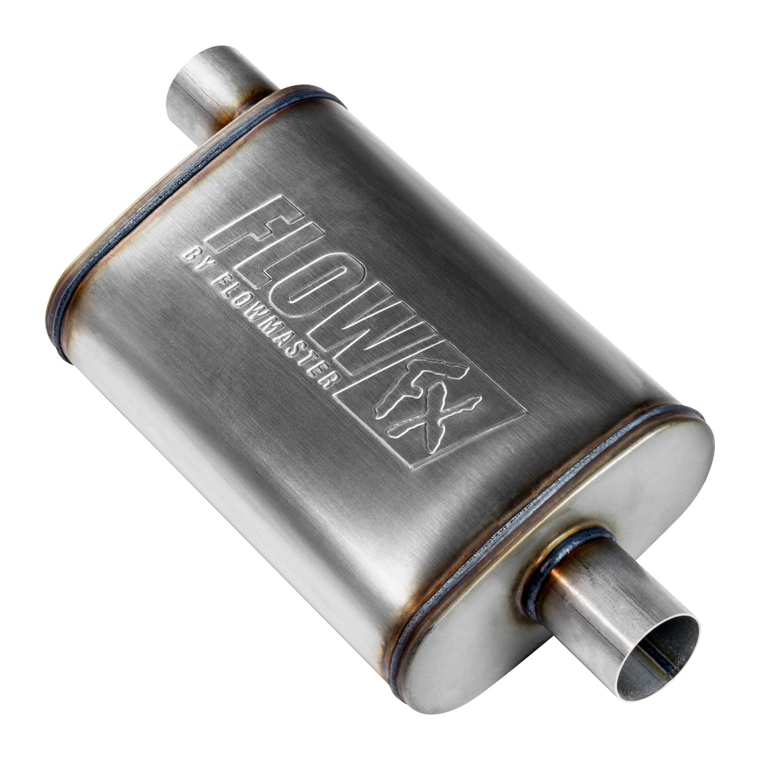 Flowmaster 71225 - Flow Fx Muffler Flow Fx Muffler 2.25 Offset In/ 2.25 Center Out Moderate Sound Stainless Steel Flowmaster 3
