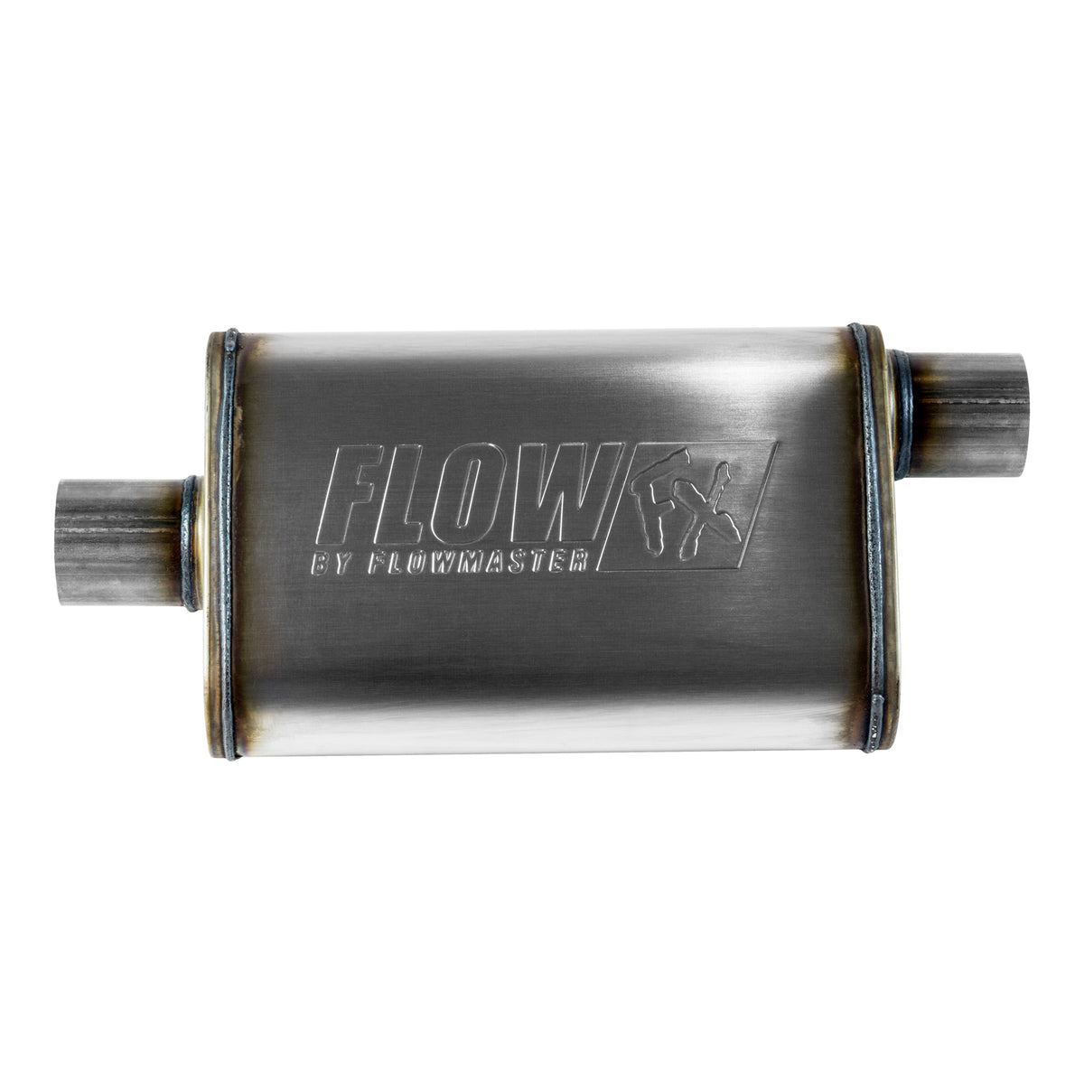 Flowmaster 71226 - Flow Fx Muffler Flow Fx Muffler 2.50 Offset In/ 2.50 Center Out Moderate Sound Stainless Steel Flowmaster 3
