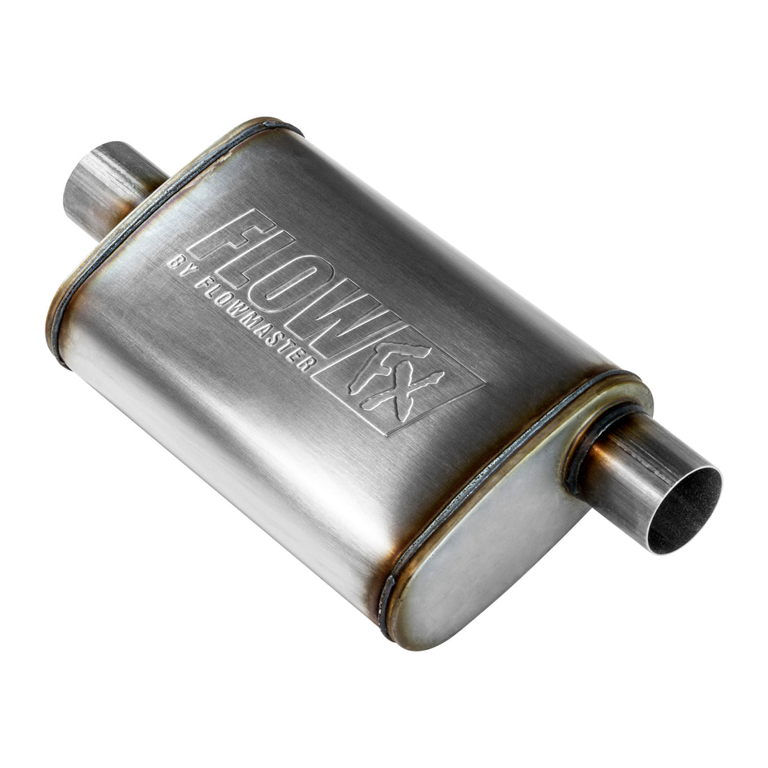 Flowmaster 71226 - Flow Fx Muffler Flow Fx Muffler 2.50 Offset In/ 2.50 Center Out Moderate Sound Stainless Steel Flowmaster 5