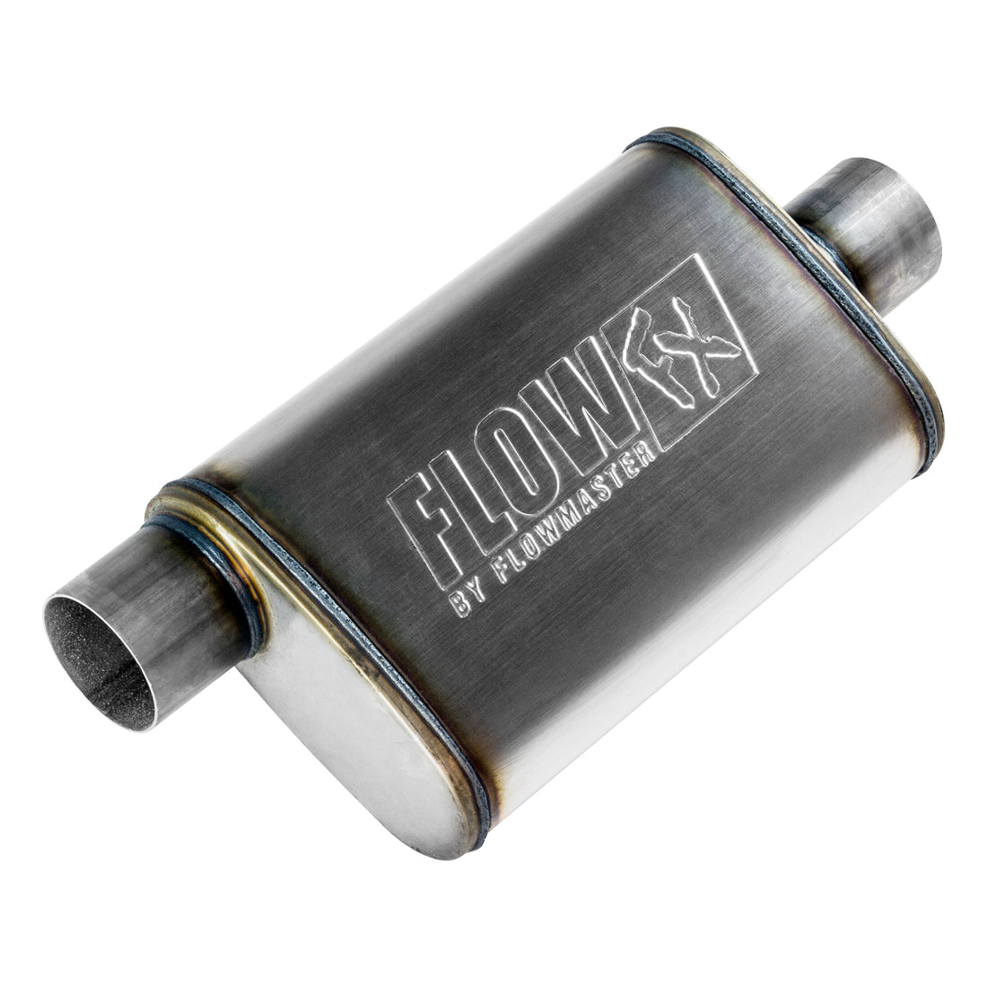 Flowmaster 71229 - Flow Fx Muffler Flow Fx Muffler 3.00 Offset In/ 3.00 Center Out Moderate Sound Stainless Steel Flowmaster 5