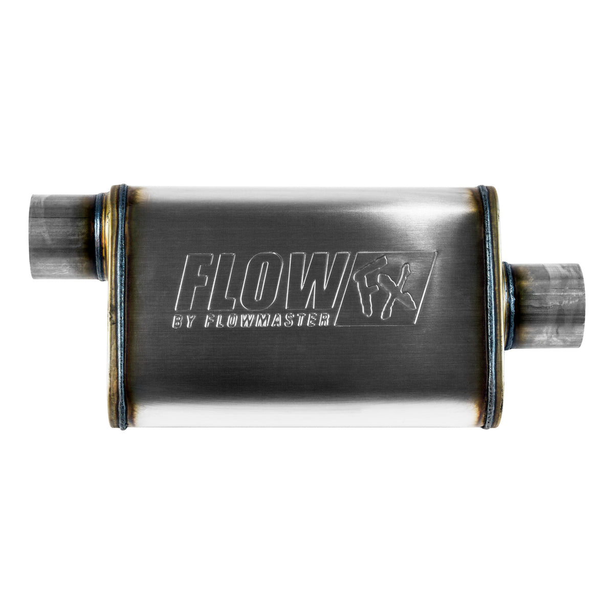 Flowmaster 71229 - Flow Fx Muffler Flow Fx Muffler 3.00 Offset In/ 3.00 Center Out Moderate Sound Stainless Steel Flowmaster 2