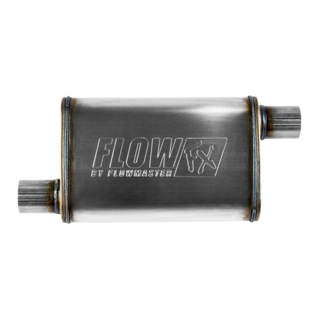 Flowmaster 71235 - Flow Fx Muffler Flow Fx Muffler 2.25 Offset In/ 2.25 Offset Out Moderate Sound Stainless Steel Flowmaster 2