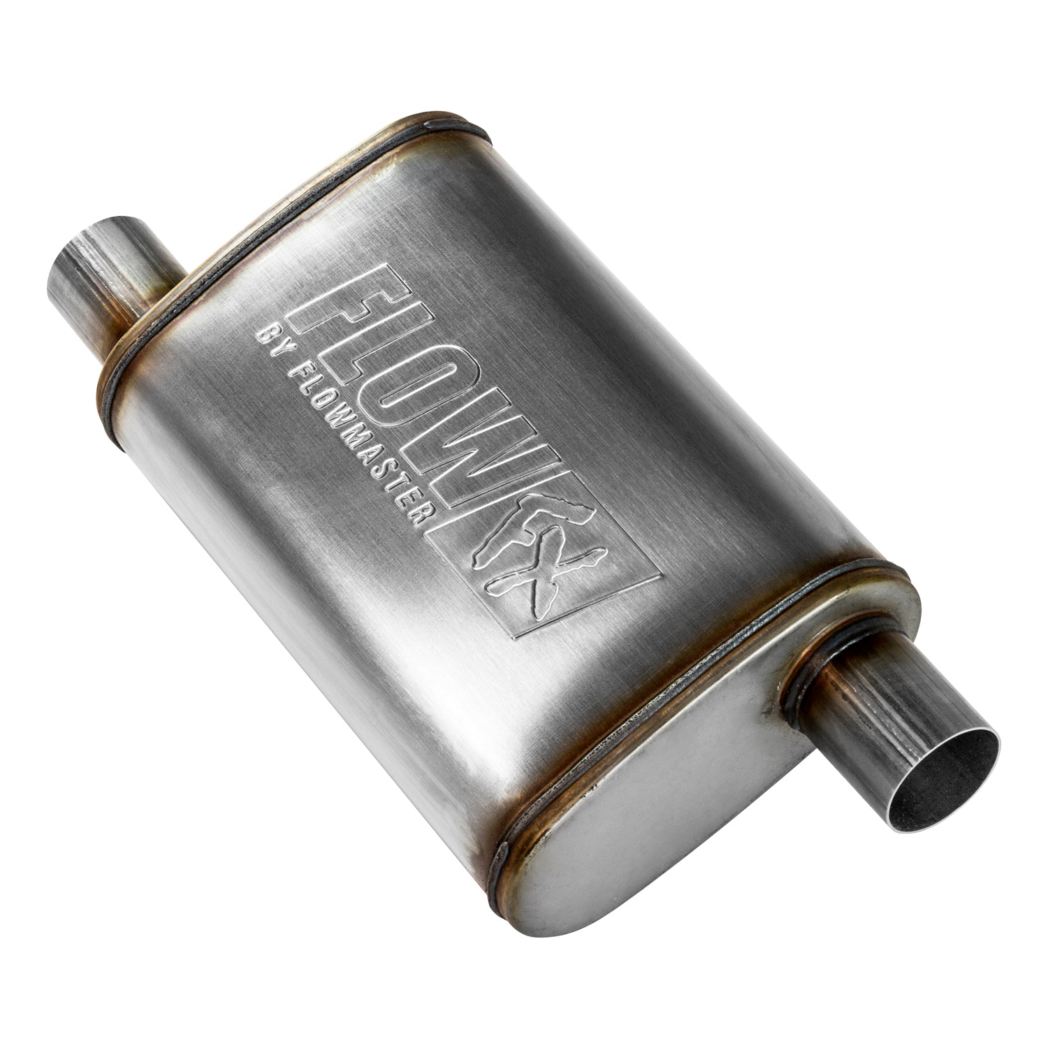 Flowmaster 71235 - Flow Fx Muffler Flow Fx Muffler 2.25 Offset In/ 2.25 Offset Out Moderate Sound Stainless Steel Flowmaster 3