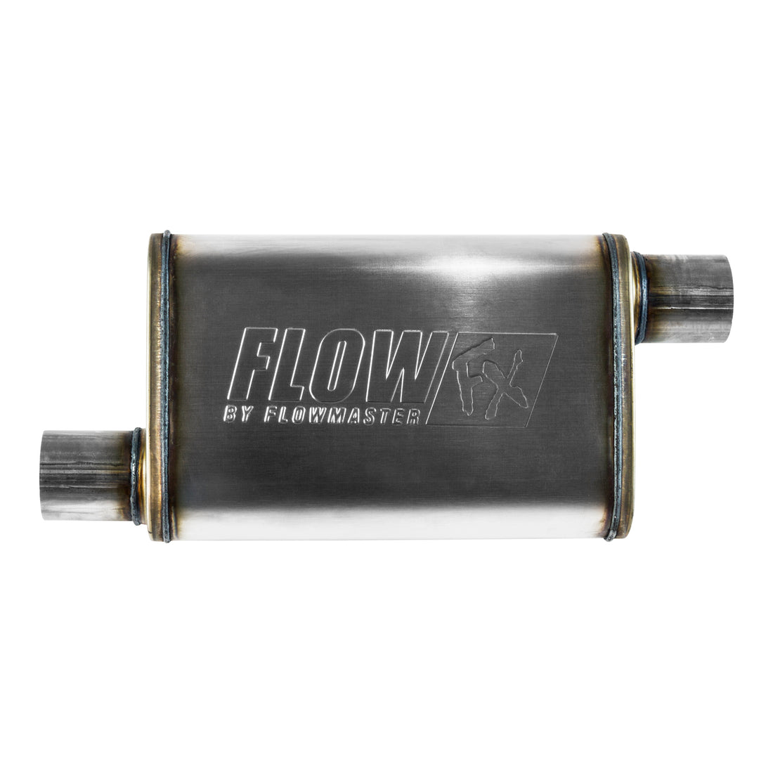 Flowmaster 71236 - Flow Fx Muffler Flow Fx Muffler 2.50 Offset In/ 2.50 Offset Out Moderate Sound Stainless Steel Flowmaster 2