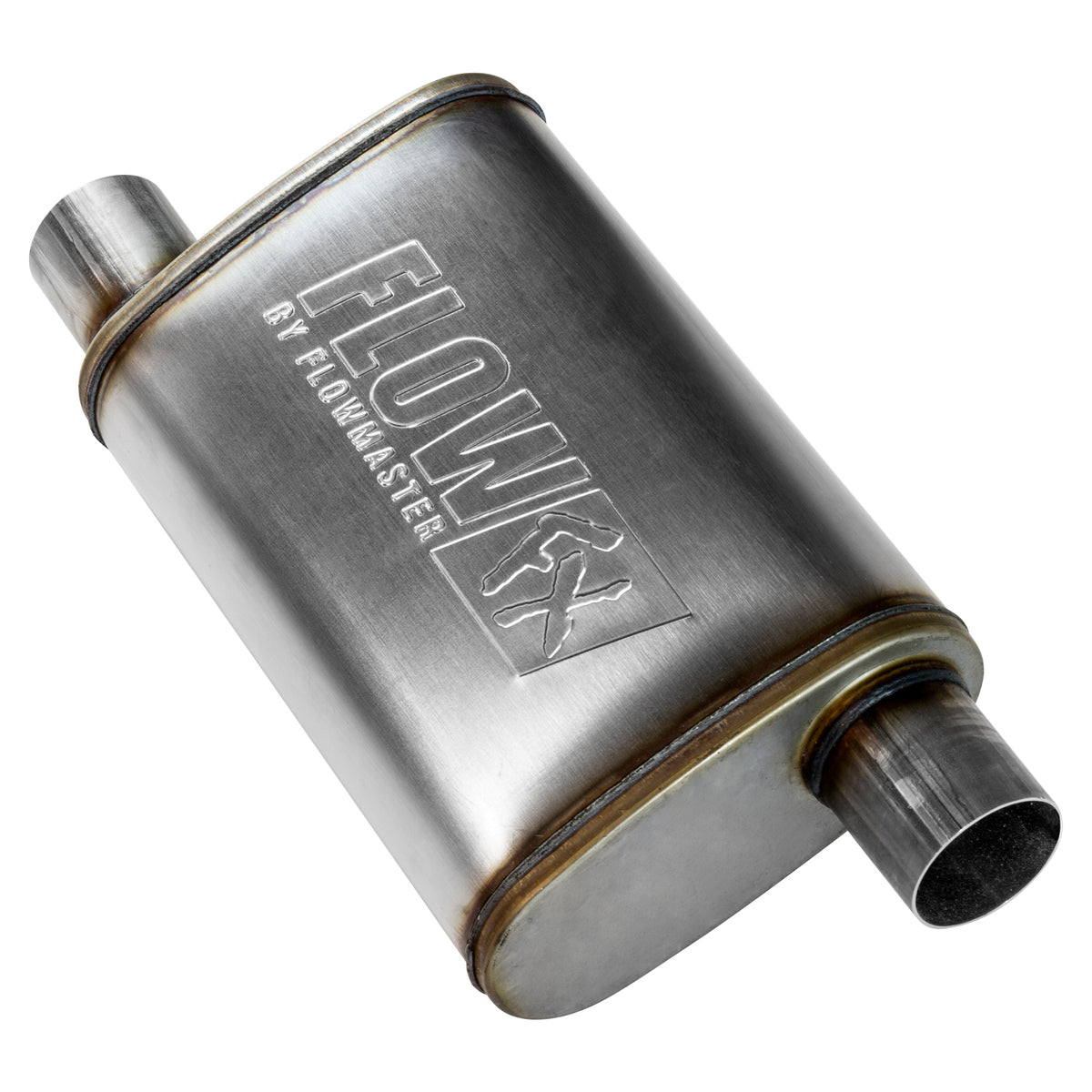 Flowmaster 71236 - Flow Fx Muffler Flow Fx Muffler 2.50 Offset In/ 2.50 Offset Out Moderate Sound Stainless Steel Flowmaster 3