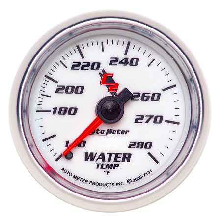 AutoMeter 7131 - GAUGE, WATER TEMP, 2 1/16", 140-280?F, MECHANICAL, C2 3