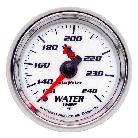 AutoMeter 7132 - GAUGE, WATER TEMP, 2 1/16", 120-240?F, MECHANICAL, C2 5