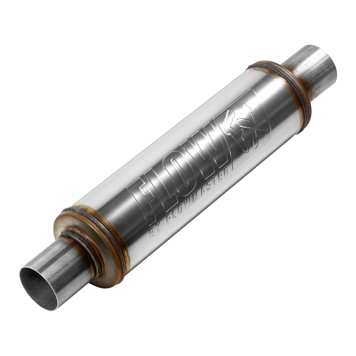 Flowmaster 71415 - Flow Fx Muffler Flow Fx Muffler 2.25 In/Out Round Body Moderate Sound Stainless Steel Flowmaster 1