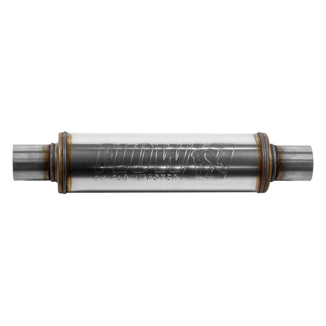 Flowmaster 71415 - Flow Fx Muffler Flow Fx Muffler 2.25 In/Out Round Body Moderate Sound Stainless Steel Flowmaster 2