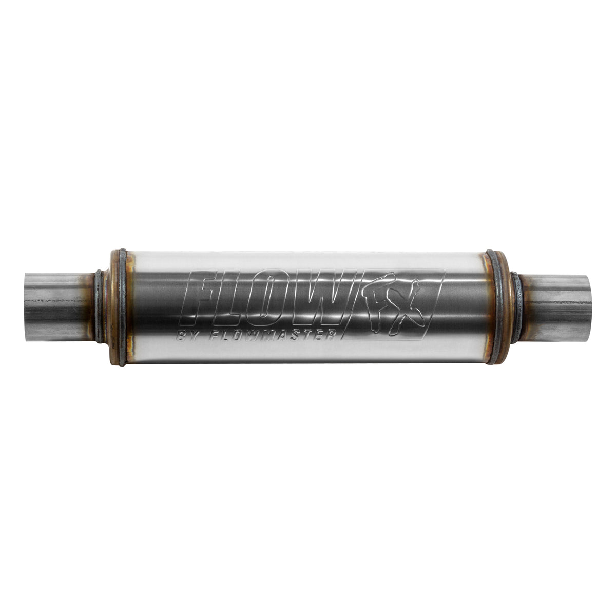 Flowmaster 71415 - Flow Fx Muffler Flow Fx Muffler 2.25 In/Out Round Body Moderate Sound Stainless Steel Flowmaster 2