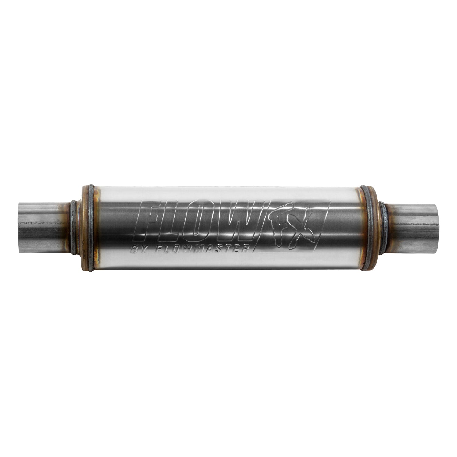 Flowmaster 71415 - Flow Fx Muffler Flow Fx Muffler 2.25 In/Out Round Body Moderate Sound Stainless Steel Flowmaster 2