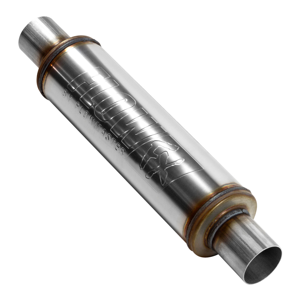 Flowmaster 71415 - Flow Fx Muffler Flow Fx Muffler 2.25 In/Out Round Body Moderate Sound Stainless Steel Flowmaster 3