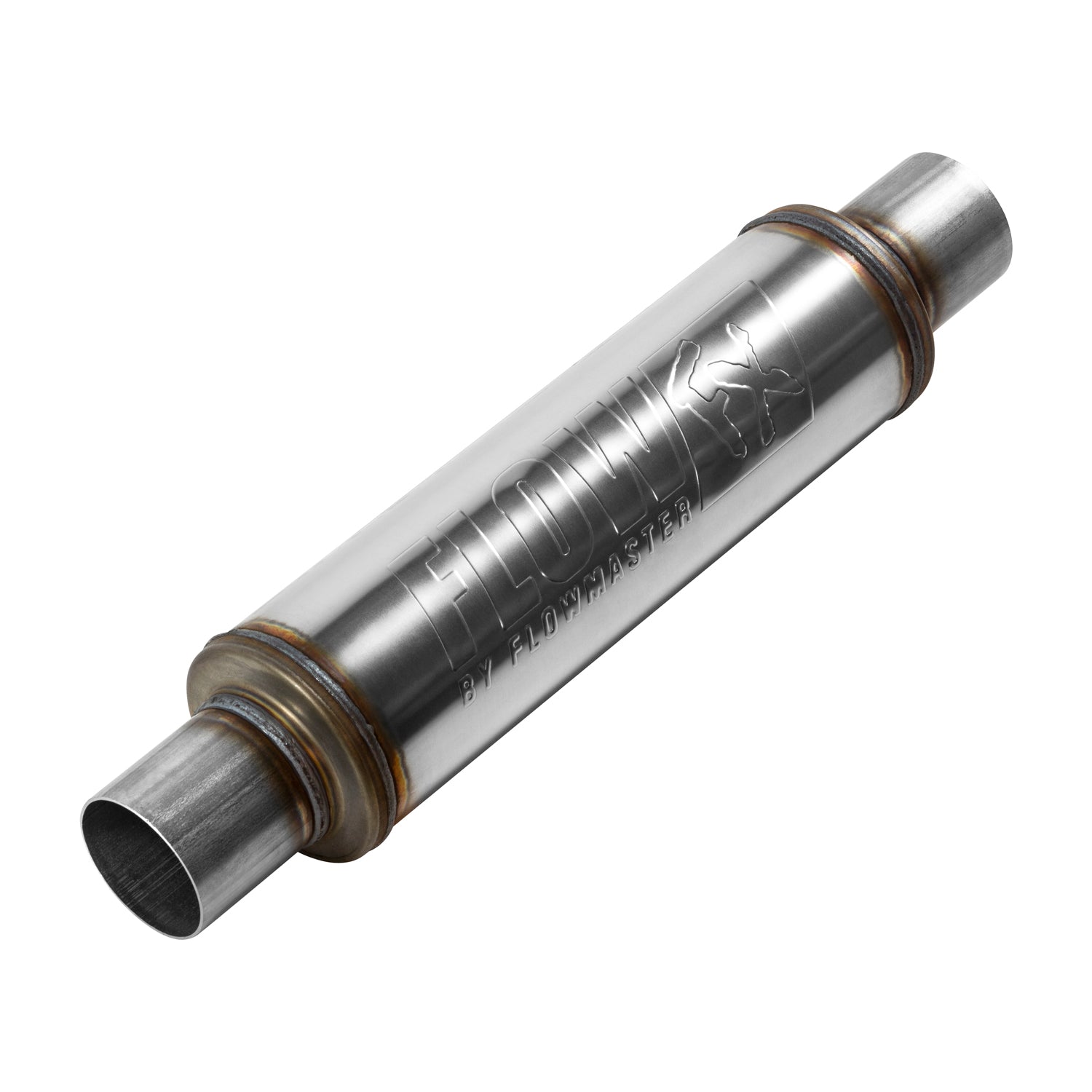 Flowmaster 71416 - Flow Fx Muffler Flow Fx Muffler 2.50 In/Out Round Body Moderate Sound Stainless Steel Flowmaster