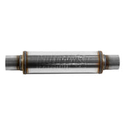 Flowmaster 71416 - Flow Fx Muffler Flow Fx Muffler 2.50 In/Out Round Body Moderate Sound Stainless Steel Flowmaster