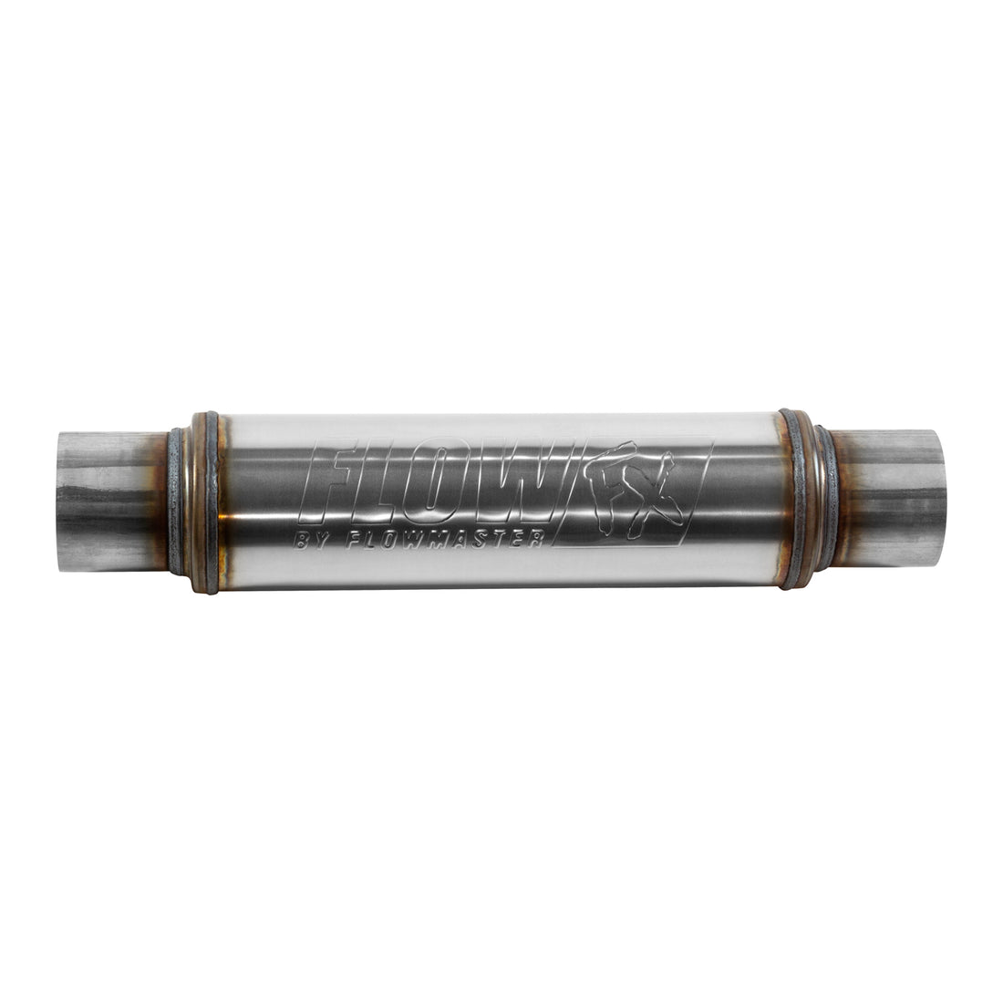 Flowmaster 71419 - Flow Fx Muffler Flow Fx Muffler 3.00 In/Out Round Body Moderate Sound Stainless Steel Flowmaster 2
