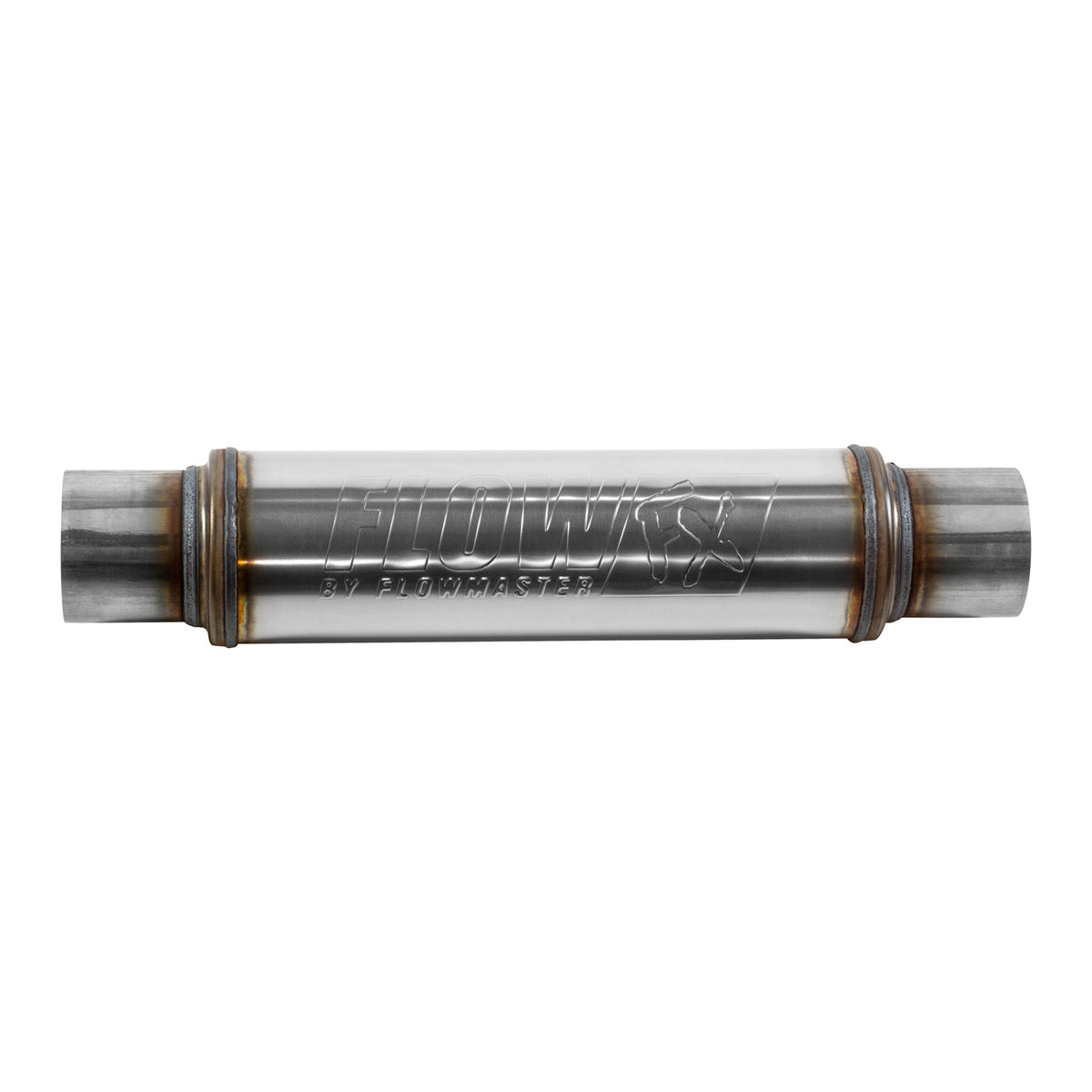 Flowmaster 71419 - Flow Fx Muffler Flow Fx Muffler 3.00 In/Out Round Body Moderate Sound Stainless Steel Flowmaster 2