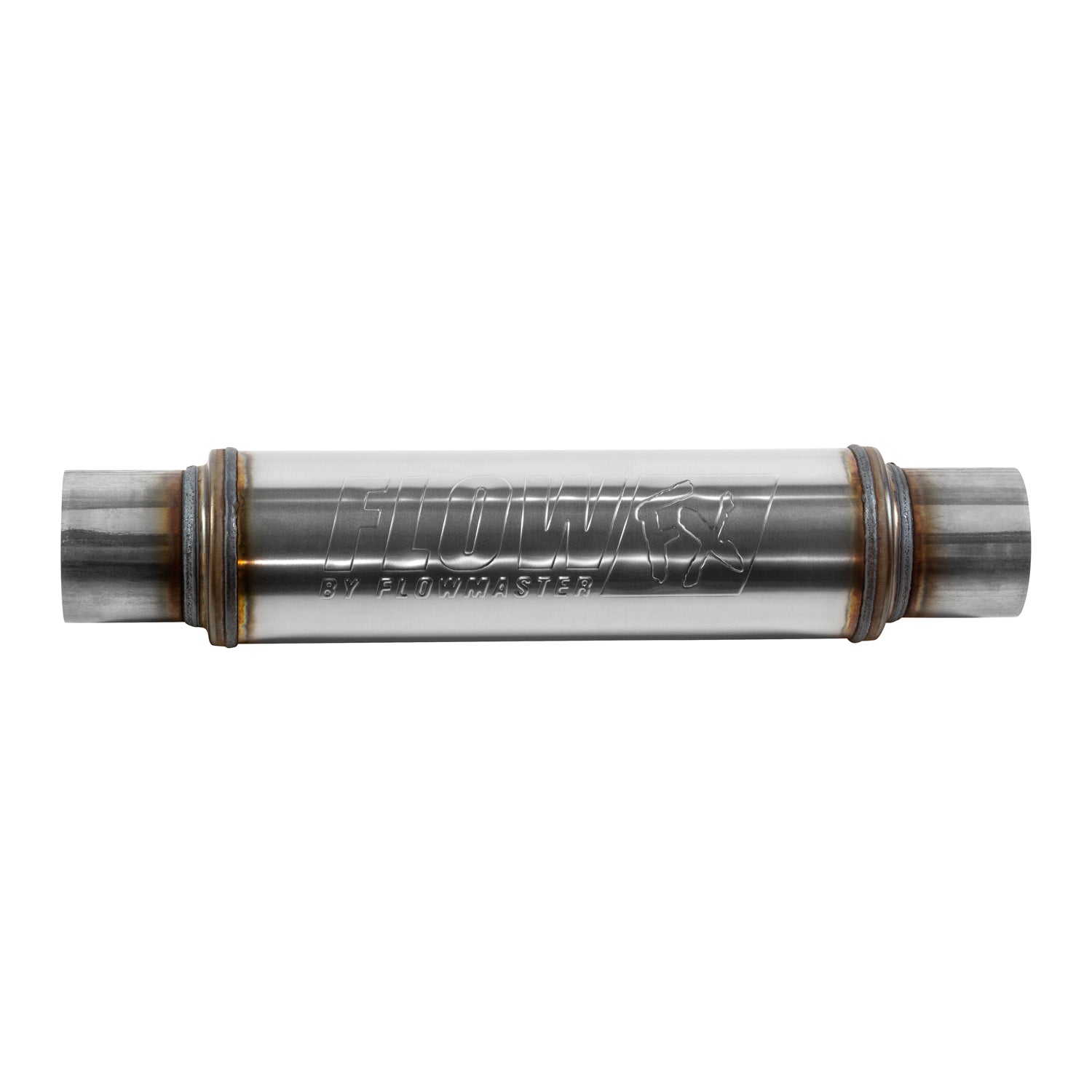 Flowmaster 71419 - Flow Fx Muffler Flow Fx Muffler 3.00 In/Out Round Body Moderate Sound Stainless Steel Flowmaster 2