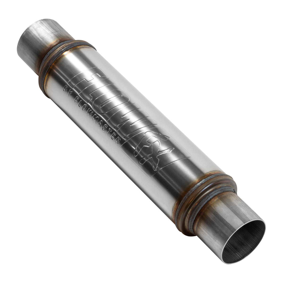 Flowmaster 71419 - Flow Fx Muffler Flow Fx Muffler 3.00 In/Out Round Body Moderate Sound Stainless Steel Flowmaster 3