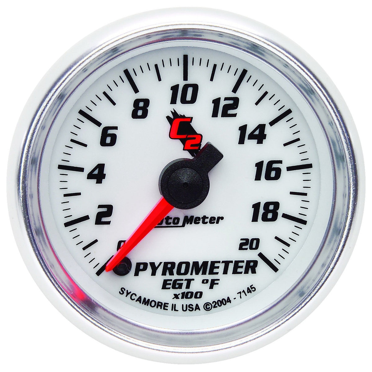 AutoMeter 7145 - GAUGE, PYROMETER (EGT), 2 1/16", 2000?F, DIGITAL STEPPER MOTOR, C2 5
