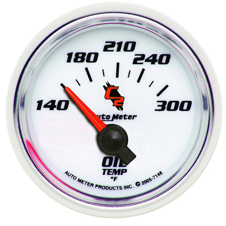 AutoMeter 7148 - GAUGE, OIL TEMP, 2 1/16", 140-300?F, ELECTRIC, C2 3