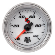 AutoMeter 7153 - GAUGE, OIL PRESSURE, 2 1/16", 100PSI, DIGITAL STEPPER MOTOR, C2 3