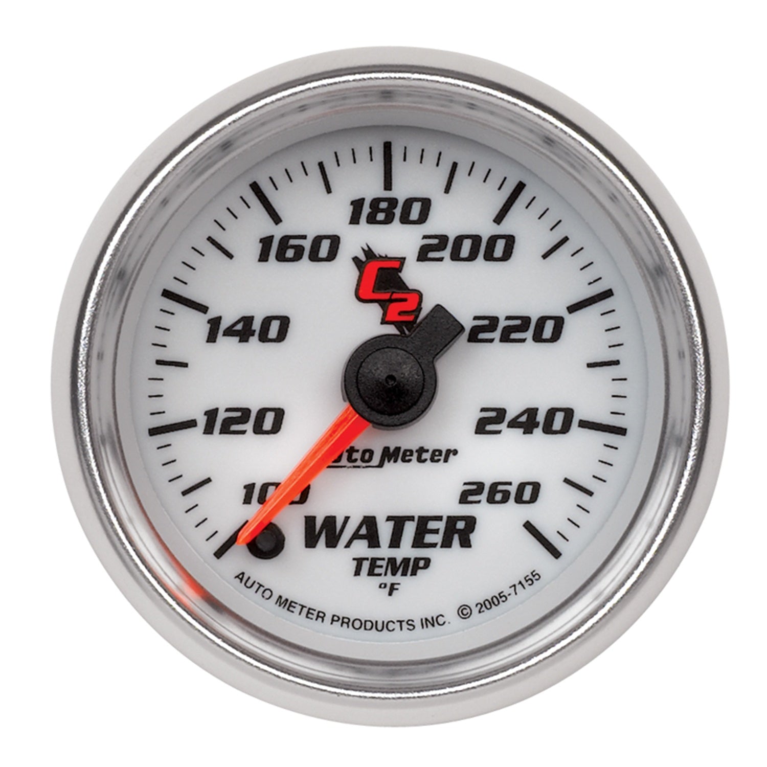 AutoMeter 7155 - GAUGE, WATER TEMP, 2 1/16", 100-260?F, DIGITAL STEPPER MOTOR, C2 3