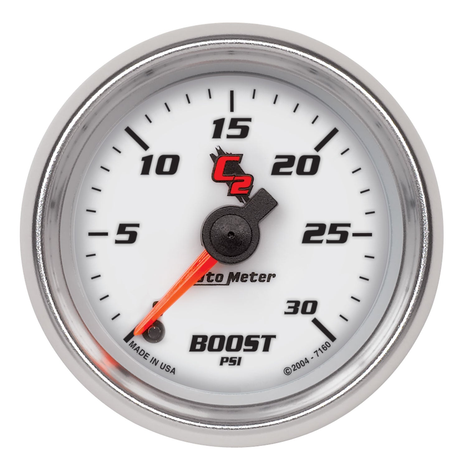 AutoMeter 7160 - GAUGE, BOOST, 2 1/16", 30PSI, DIGITAL STEPPER MOTOR, C2 3