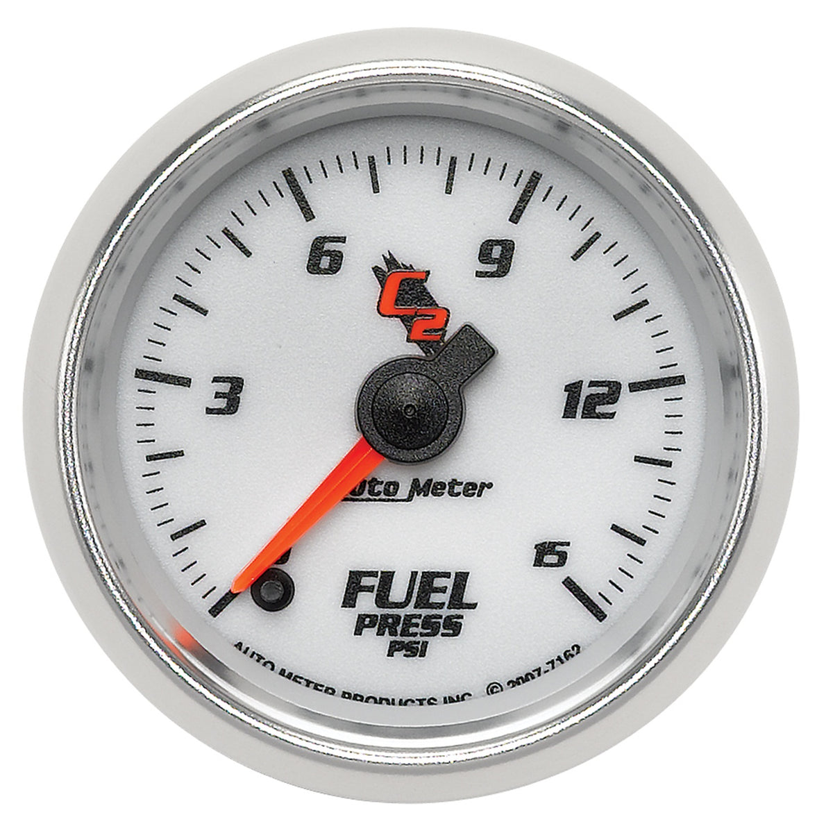 AutoMeter 7162 - GAUGE, FUEL PRESSURE, 2 1/16", 15PSI, DIGITAL STEPPER MOTOR, C2 3
