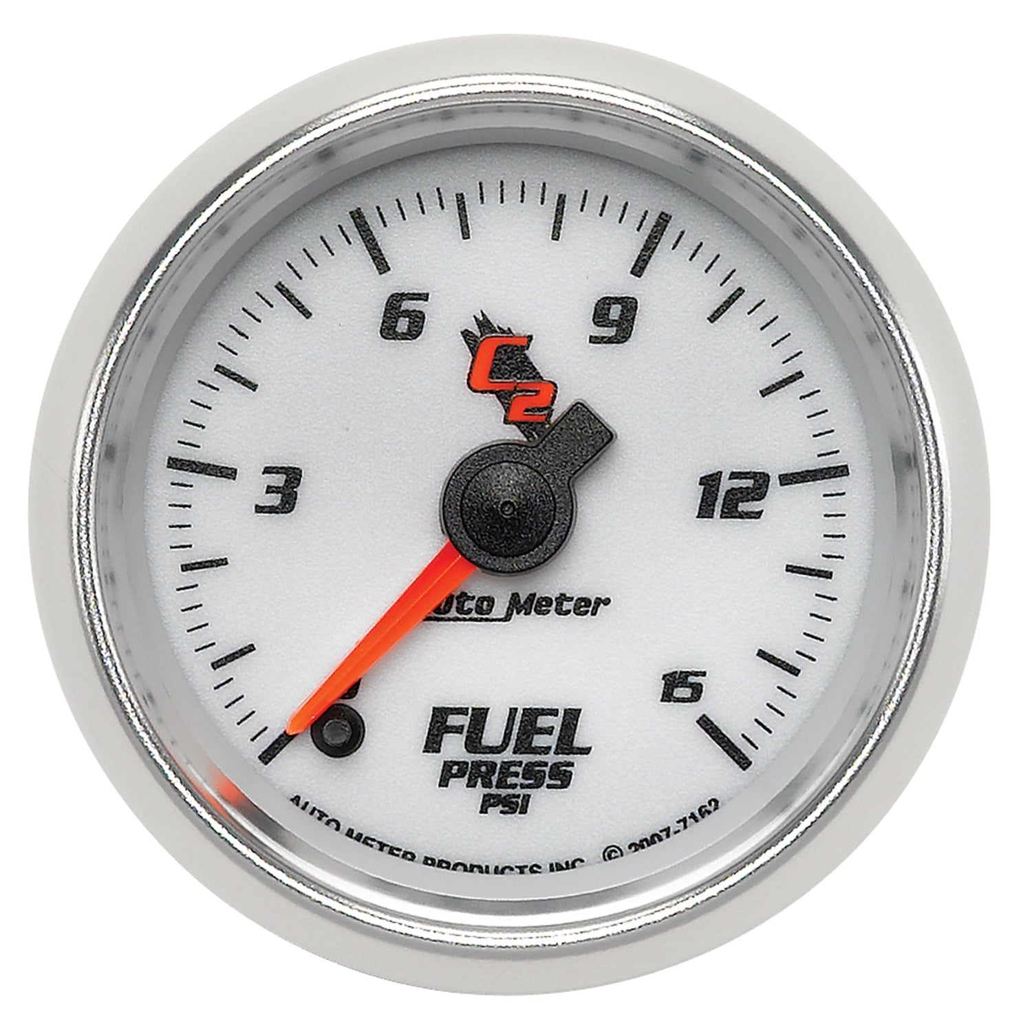 AutoMeter 7162 - GAUGE, FUEL PRESSURE, 2 1/16", 15PSI, DIGITAL STEPPER MOTOR, C2 3
