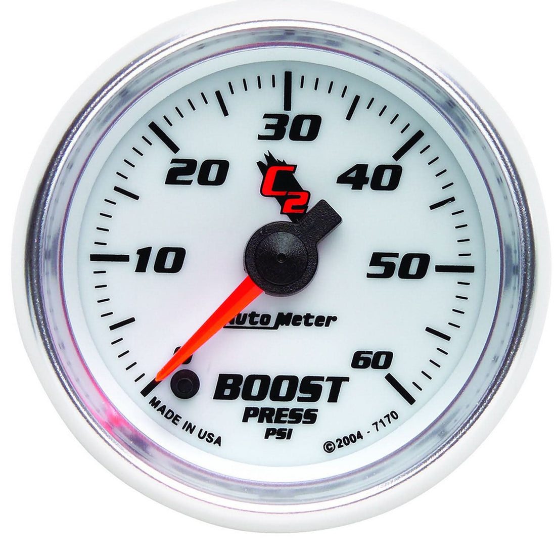 AutoMeter 7170 - GAUGE, BOOST, 2 1/16", 60PSI, DIGITAL STEPPER MOTOR, C2 3