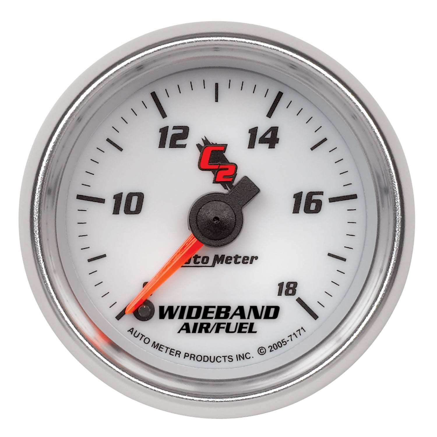 AutoMeter 7171 - GAUGE, AIR/FUEL RATIO-WIDEBAND, ANALOG, 2 1/16", 8:1-18:1, STEPPER MOTOR, C2 3