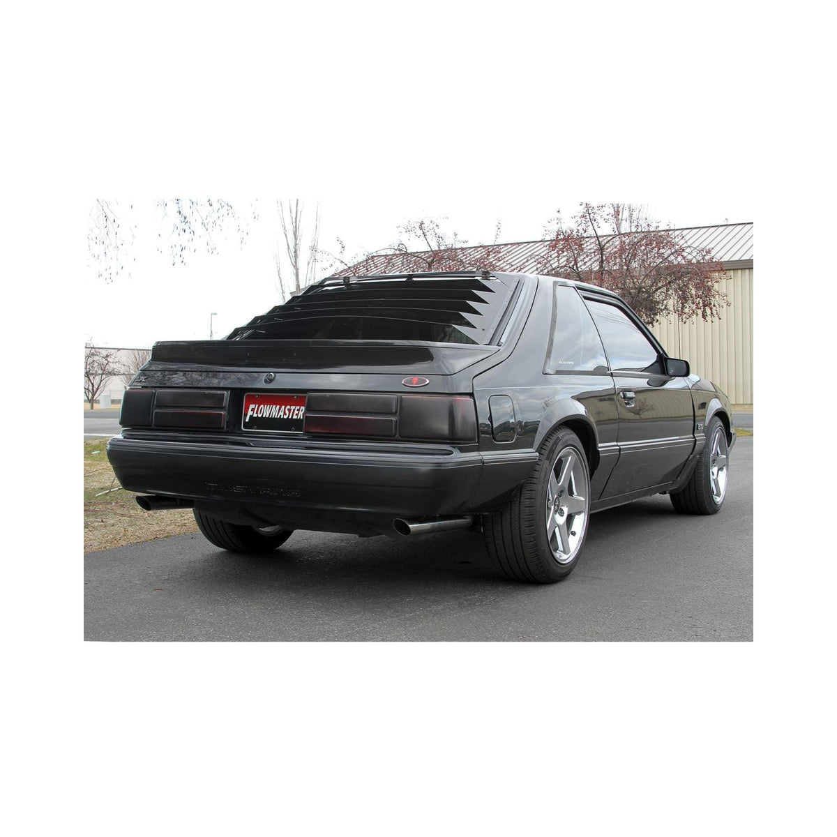 Flowmaster NA Flowmaster 717213 - Flow Fx Cat-Back Exhaust System 1986-1993 Ford Mustang Lx 5.0L (1986 Gt) Flow Fx Cat-Back, 2.5 Inch 409 Stainless Steel Exhaust System Flowmaster