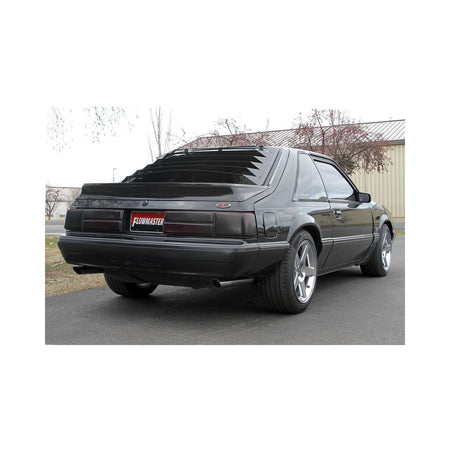 Flowmaster NA Flowmaster 717213 - Flow Fx Cat-Back Exhaust System 1986-1993 Ford Mustang Lx 5.0L (1986 Gt) Flow Fx Cat-Back, 2.5 Inch 409 Stainless Steel Exhaust System Flowmaster