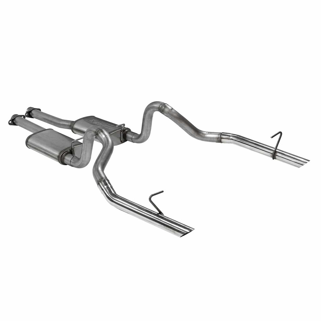 Flowmaster NA Flowmaster 717213 - Flow Fx Cat-Back Exhaust System 1986-1993 Ford Mustang Lx 5.0L (1986 Gt) Flow Fx Cat-Back, 2.5 Inch 409 Stainless Steel Exhaust System Flowmaster