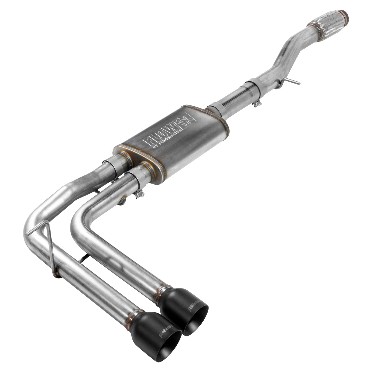 Flowmaster 717787 - Flow Fx Cat-Back Exhaust System 2014-2019 (Classic Body) Chevrolet Silverado 1500 And Gmc Sierra 1500 Crew Cab And Double Cab Models With 4.3L/5.3L Engine Aggressive To Moderate Sound Flowmaster 1