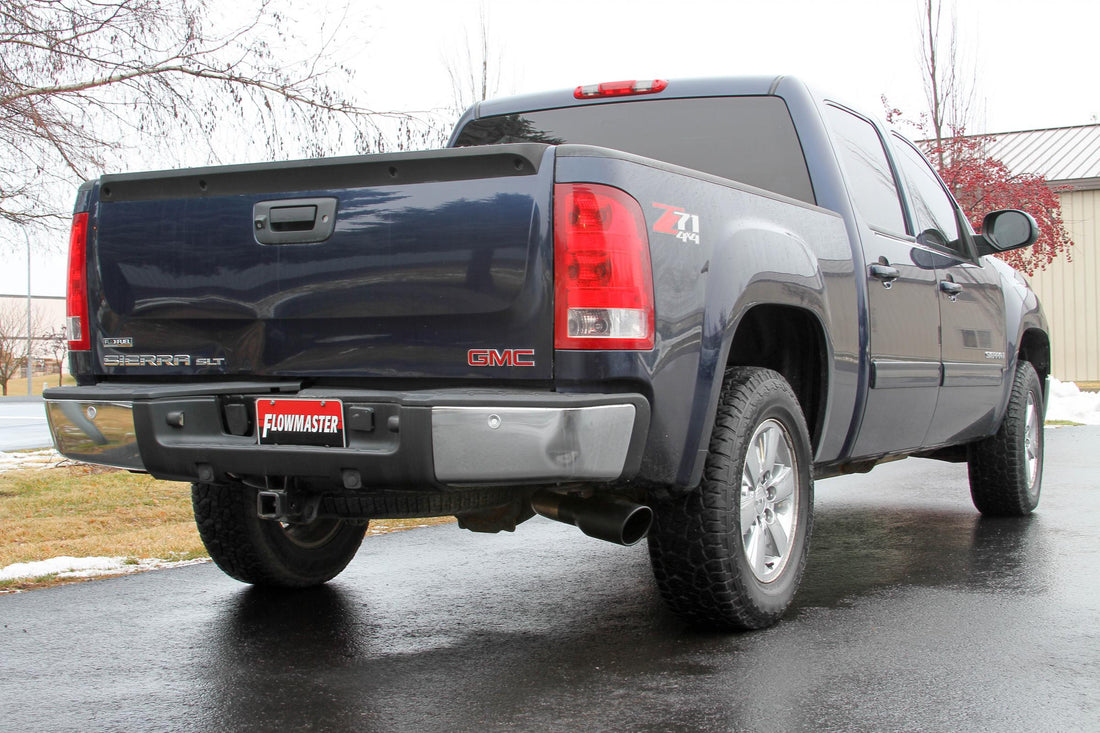 Flowmaster 717874 - Flow Fx Cat-Back Exhaust System Fits 2009-2013 Silverado/Sierra 1500, 4.8L And 5.3L Engines 2/4Wheel Drive, 143.5 & 157.5-Inch Wheelbases Aggressive To Moderate Sound Flowmaster 5