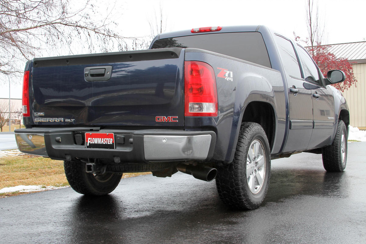 Flowmaster 717874 - Flow Fx Cat-Back Exhaust System Fits 2009-2013 Silverado/Sierra 1500, 4.8L And 5.3L Engines 2/4Wheel Drive, 143.5 & 157.5-Inch Wheelbases Aggressive To Moderate Sound Flowmaster 5