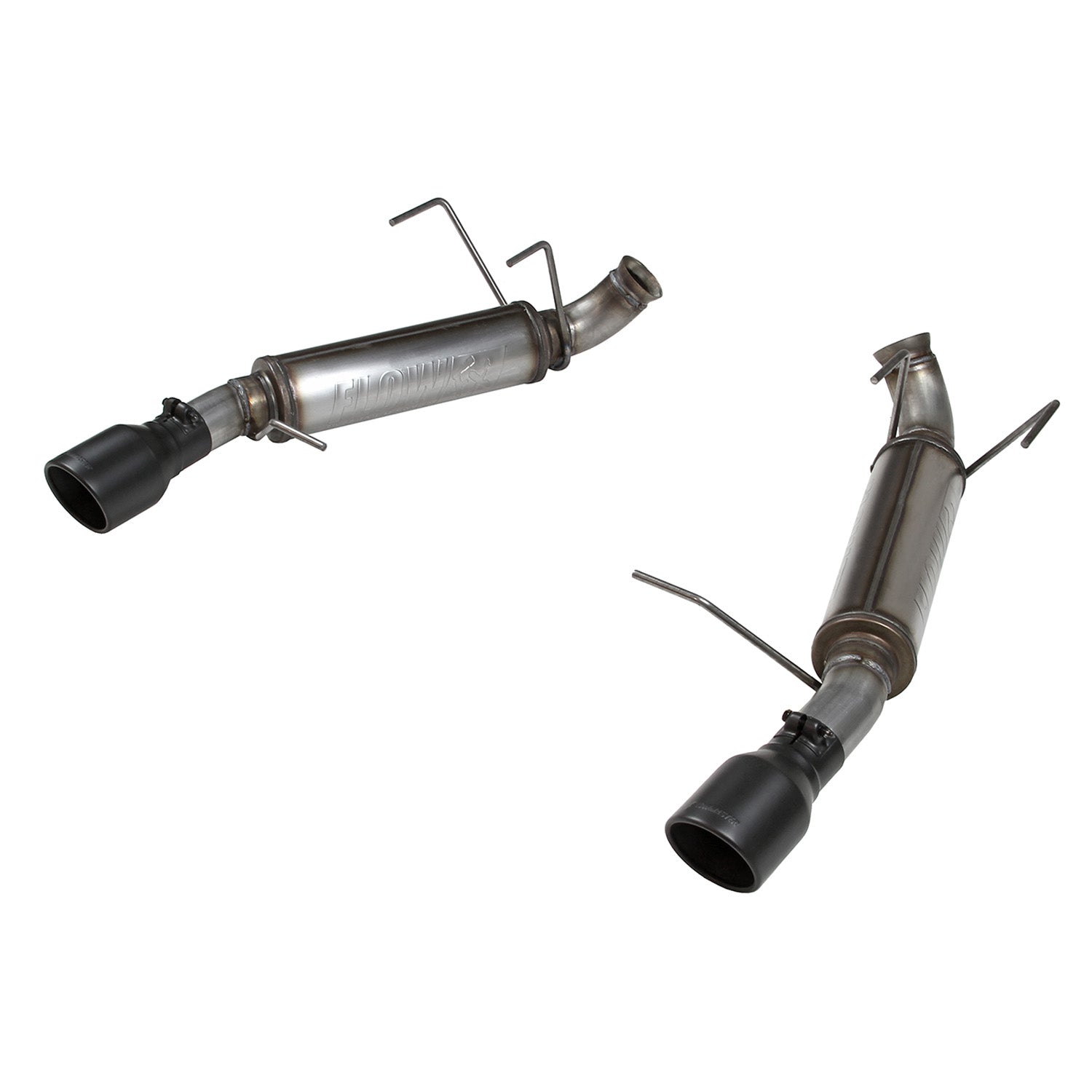 Rear Flowmaster 717877 Flow Fx Axle-Back Exhaust System 2.5-Inch Stainless Steel 4.0-Inch Black Ceramic Tips