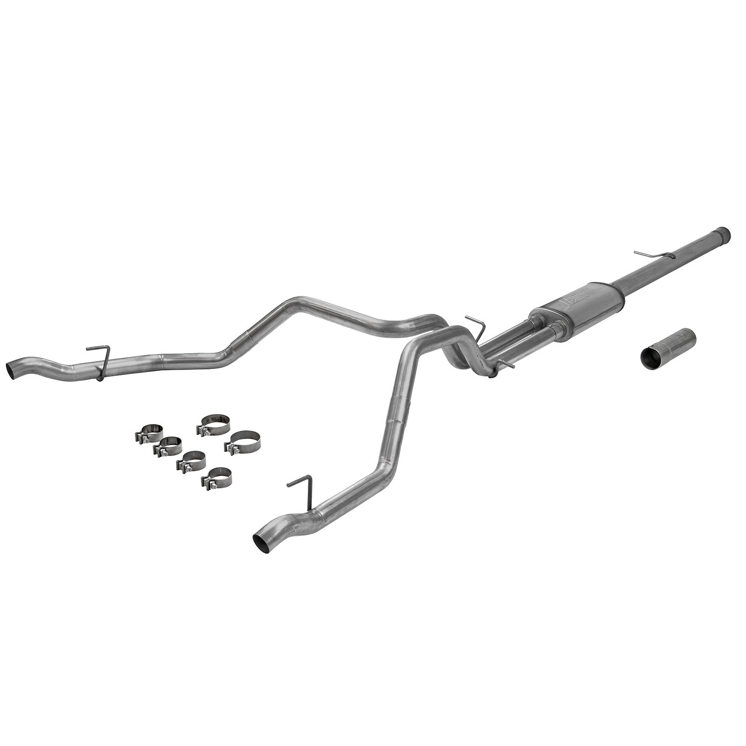 Flowmaster 717890 - Flow Fx Cat-Back Exhaust System Fits 2019-2023 Silverado/Sierra 1500 6.2L V8 Flow Fx 3.5 Inch To Dual 2.5 Inch Cat-Back, Dual Rear Exit, Stainless Steel Exhaust System Flowmaster 1