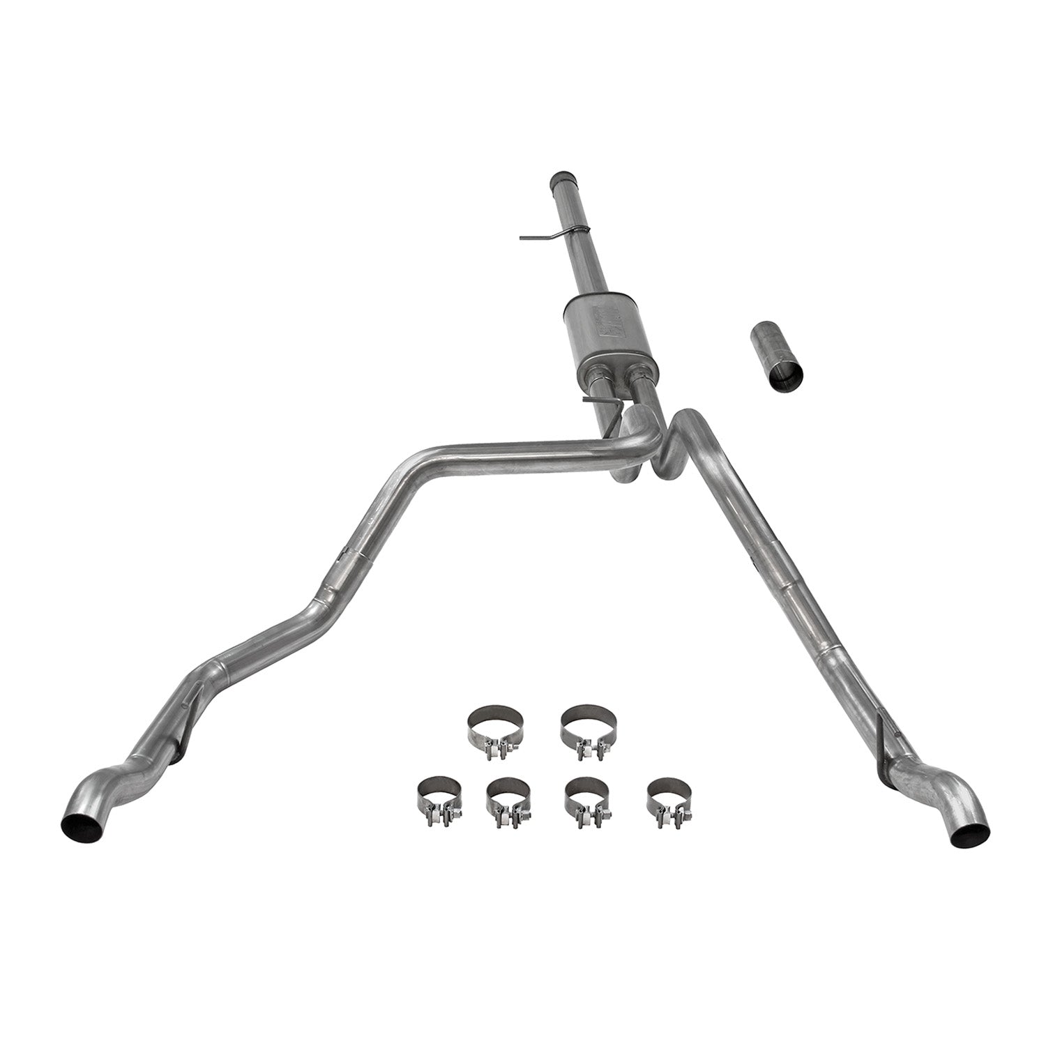 Flowmaster 717890 - Flow Fx Cat-Back Exhaust System Fits 2019-2023 Silverado/Sierra 1500 6.2L V8 Flow Fx 3.5 Inch To Dual 2.5 Inch Cat-Back, Dual Rear Exit, Stainless Steel Exhaust System Flowmaster 3