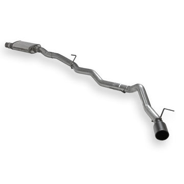 Flowmaster 717912 Flow Fx Cat-Back Exhaust System 409 Stainless Steel Single Exit Black Tip