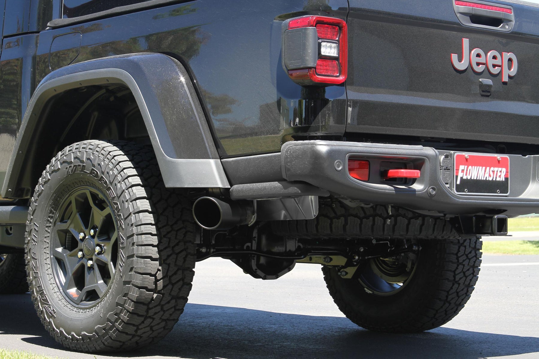 Flowmaster 717912 Flow Fx Cat-Back Exhaust System 409 Stainless Steel Single Exit Black Tip