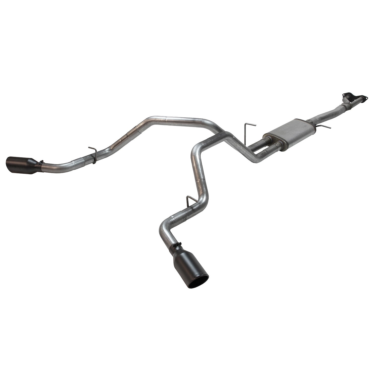 Flowmaster 717923 - Flow Fx Cat-Back Exhaust System Fits 1996-1999 Chevrolet/Gmc 1500 5.7L Extended Cab/Short Bed With Dual Cats, Flow Fx Cat-Back Dual Exit Exhaust, 3.0 Inch To 2.5 Inch 409 Stainless Steel, Black Tips Flowmaster 1