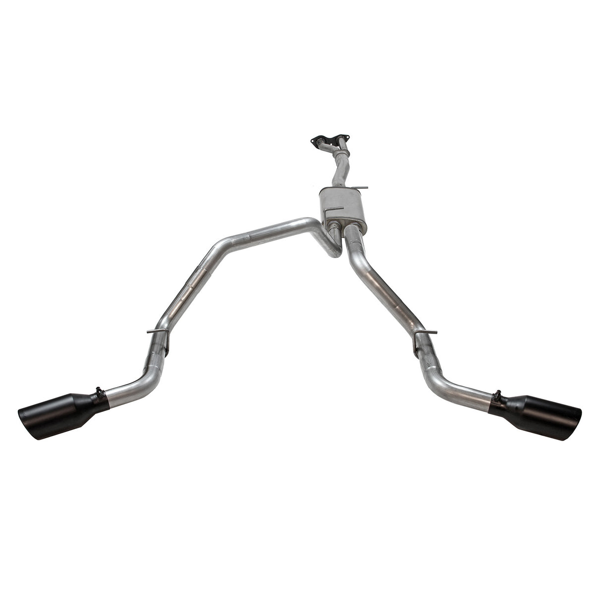 Flowmaster 717923 - Flow Fx Cat-Back Exhaust System Fits 1996-1999 Chevrolet/Gmc 1500 5.7L Extended Cab/Short Bed With Dual Cats, Flow Fx Cat-Back Dual Exit Exhaust, 3.0 Inch To 2.5 Inch 409 Stainless Steel, Black Tips Flowmaster 2