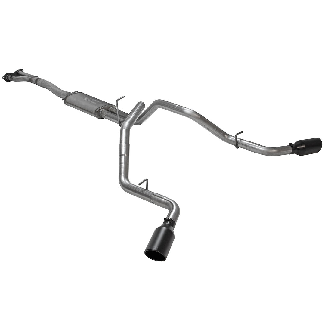 Flowmaster 717923 - Flow Fx Cat-Back Exhaust System Fits 1996-1999 Chevrolet/Gmc 1500 5.7L Extended Cab/Short Bed With Dual Cats, Flow Fx Cat-Back Dual Exit Exhaust, 3.0 Inch To 2.5 Inch 409 Stainless Steel, Black Tips Flowmaster 3