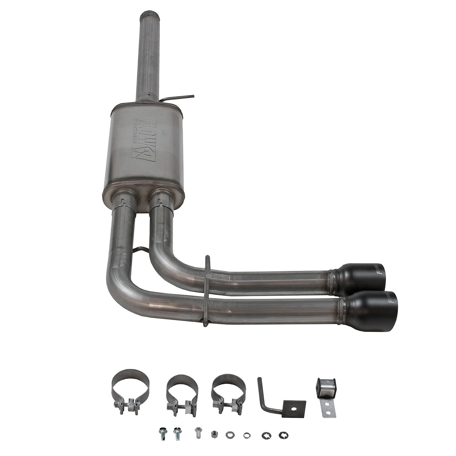 Flowmaster 717929 - Flow Fx Cat-Back Exhaust System 2009-2013 Silverado/Sierra 1500 5.3L V8 Flow Fx 3.0 Inch To Dual 2.5 Inch Cat-Back, Dual Side Exit, 409 Stainless Steel Exhaust System With Black Tips Flowmaster 4
