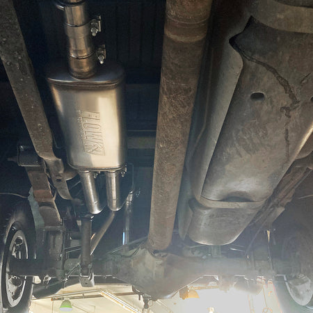Flowmaster 717946 - Flow Fx Cat-Back Exhaust System Fits 1994-2001 Dodge Ram 1500 And 1994-2002 2500/3500 With 3.9L / 5.2L / 5.9L Engines, Stainless Steel, Dual Exit Flowmaster 3
