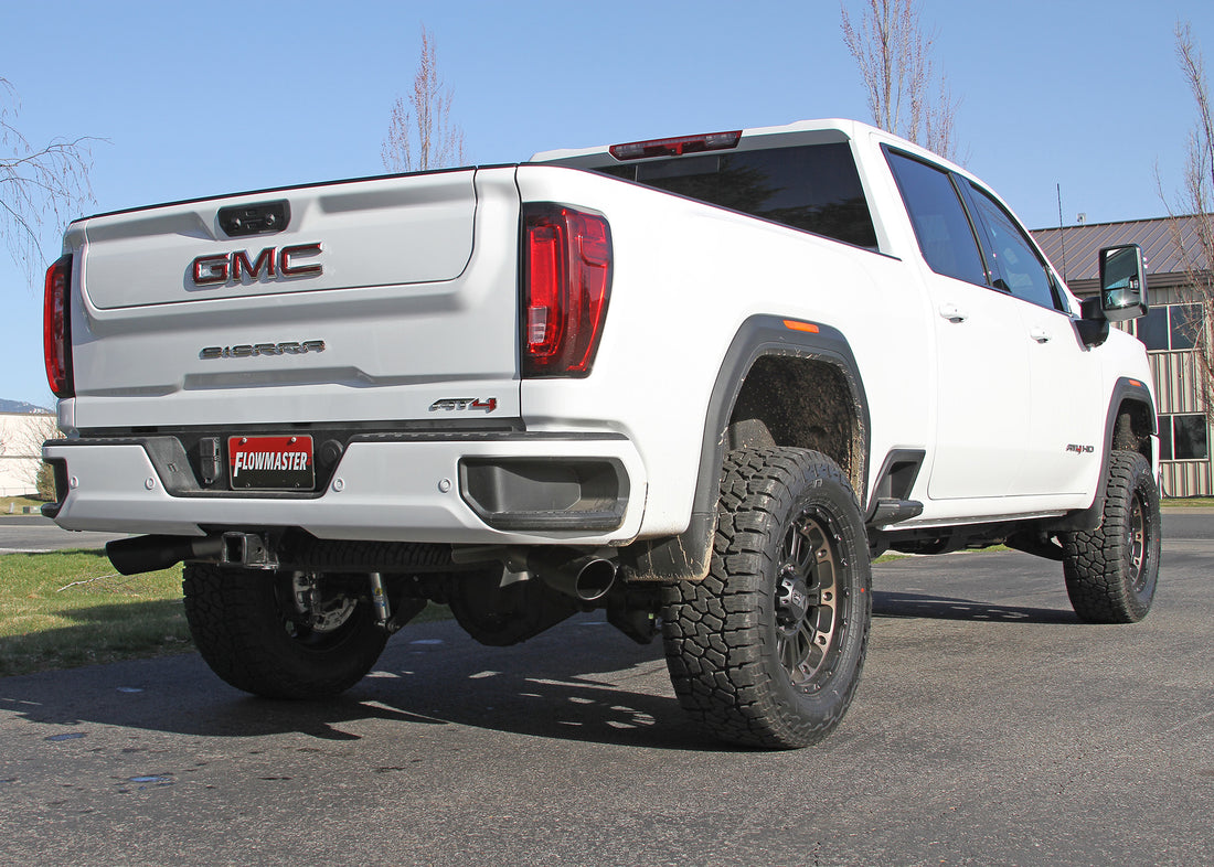 Flowmaster 718111 - Flow Fx Cat-Back Exhaust System Fits 2020-2025 GM 2500Hd/3500Hd 6.6-Liter Gas, Cat-Back, Dual Side Exit, Stainless Steel Exhaust System Flowmaster 2