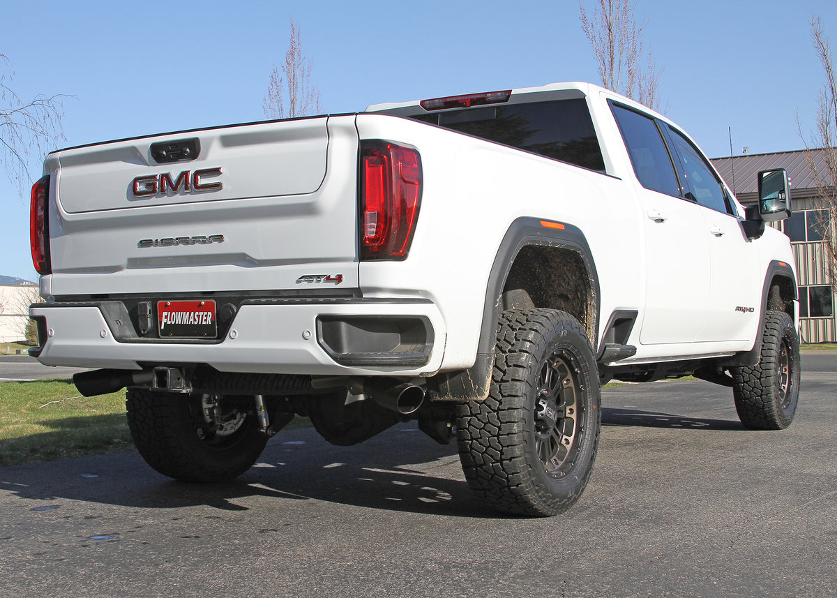 Flowmaster 718111 - Flow Fx Cat-Back Exhaust System Fits 2020-2025 GM 2500Hd/3500Hd 6.6-Liter Gas, Cat-Back, Dual Side Exit, Stainless Steel Exhaust System Flowmaster 2